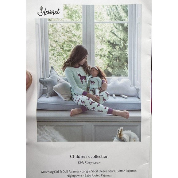 NWT Leveret Elephant Matching Doll Pajama Set Size Small Girls Purple - Picture 10 of 10